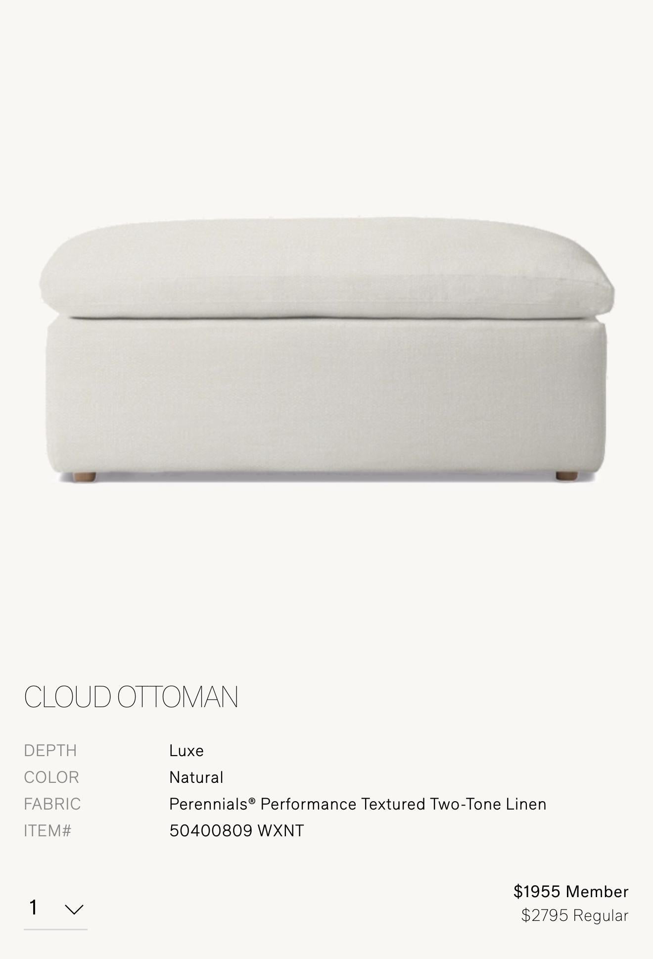 Restoration Hardware Cloud Couch