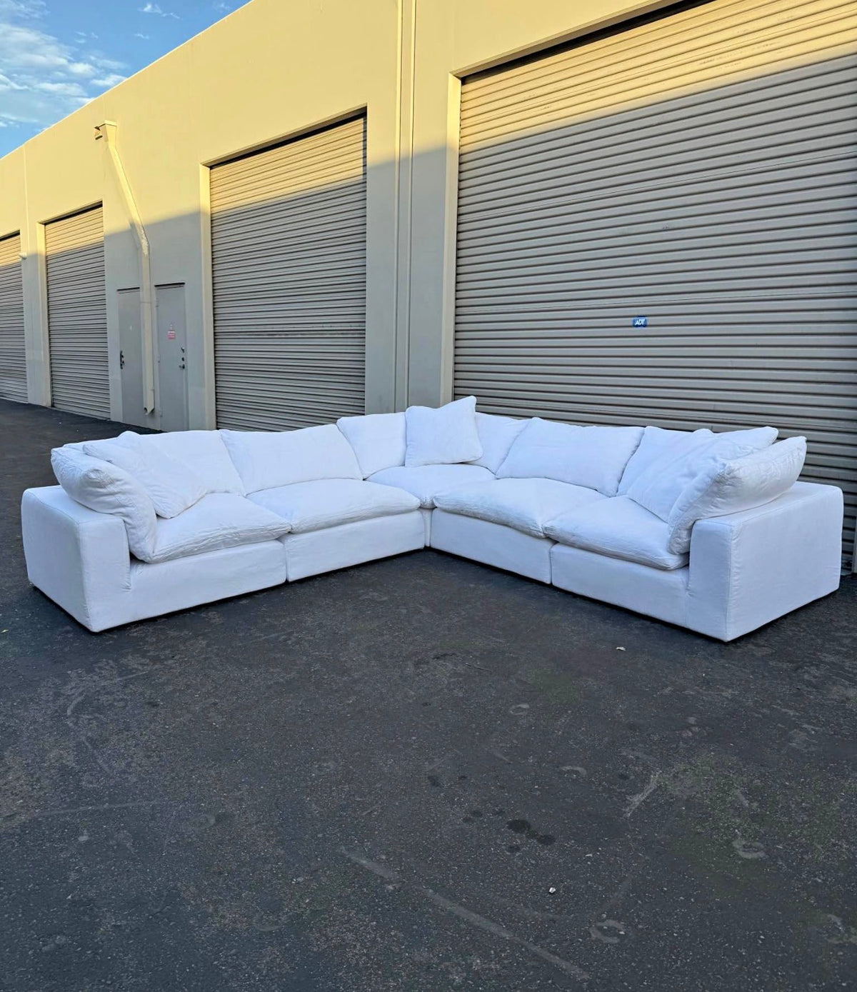 RH White Cloud Couch