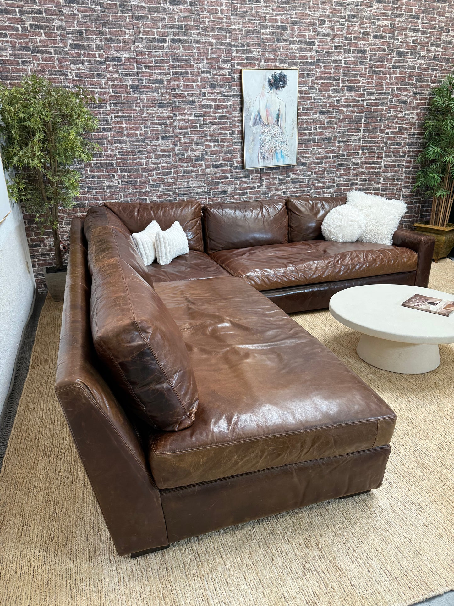 Restoration Hardware Leather Maxwell