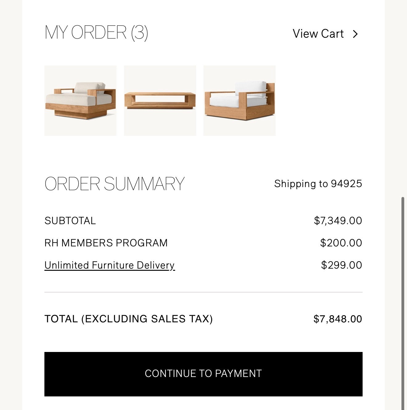 RH Outdoor Chair Set
