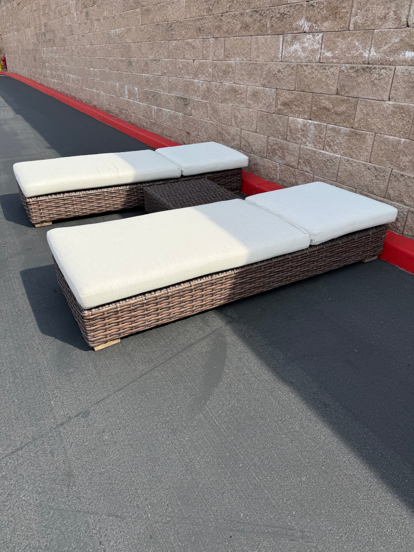 RH Whicker Pool Loungers