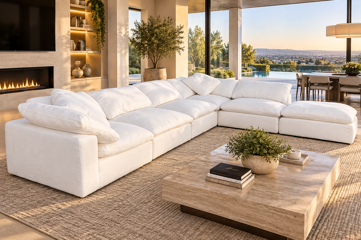 White Restoration Hardware Cloud Couch