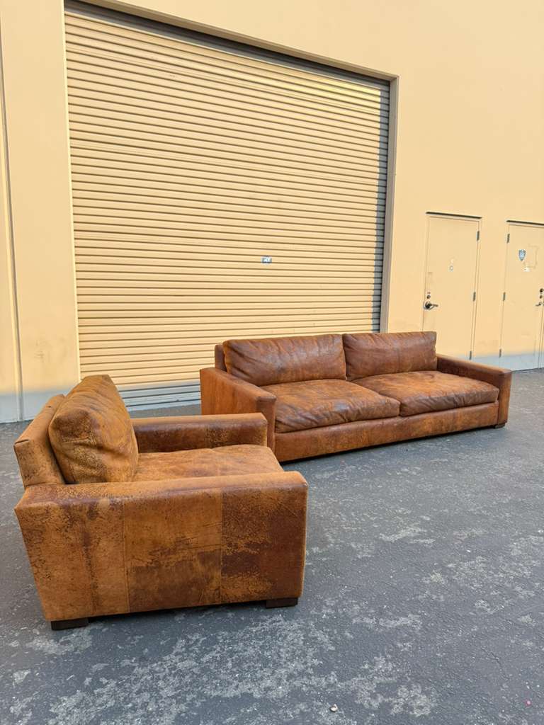 RH Maxwell Leather Set