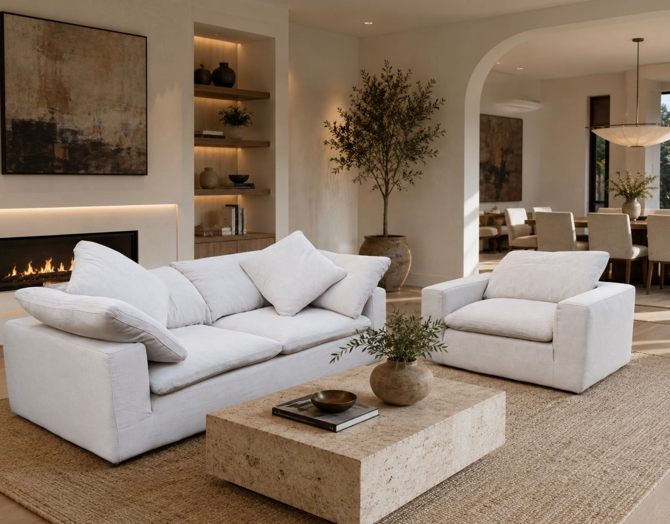 RH Sofa & Chair Set