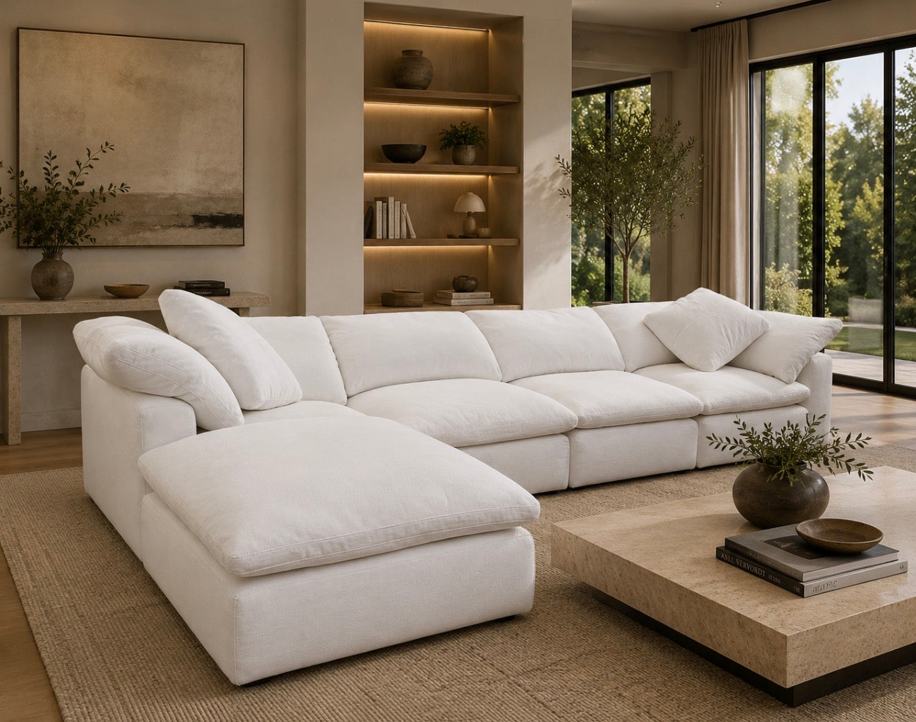 White RH Cloud Couch