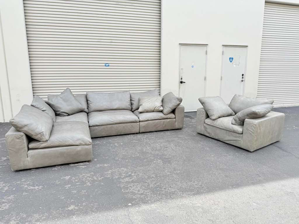 Restoration hardware Leather Cloud Set