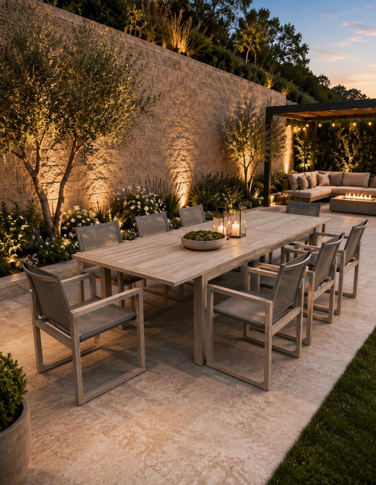 RH Dinning Table and Chairs