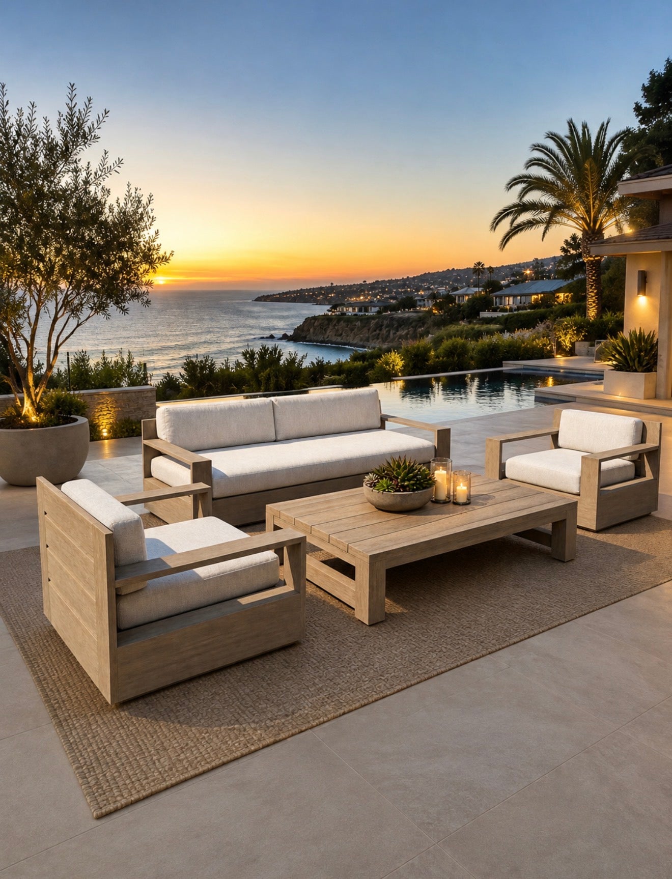 RH Marbella Outdoor Set