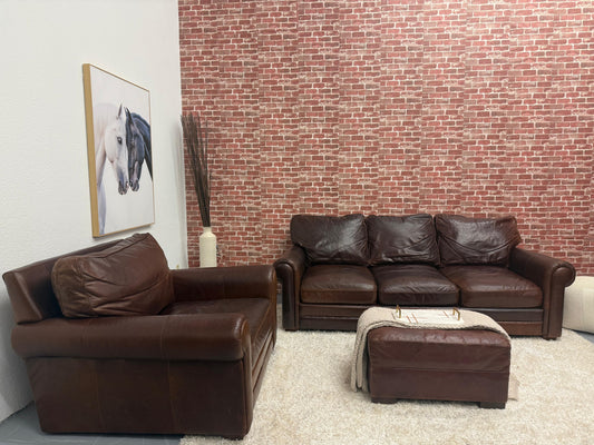 Restoration Hardware Lancaster Leather Set