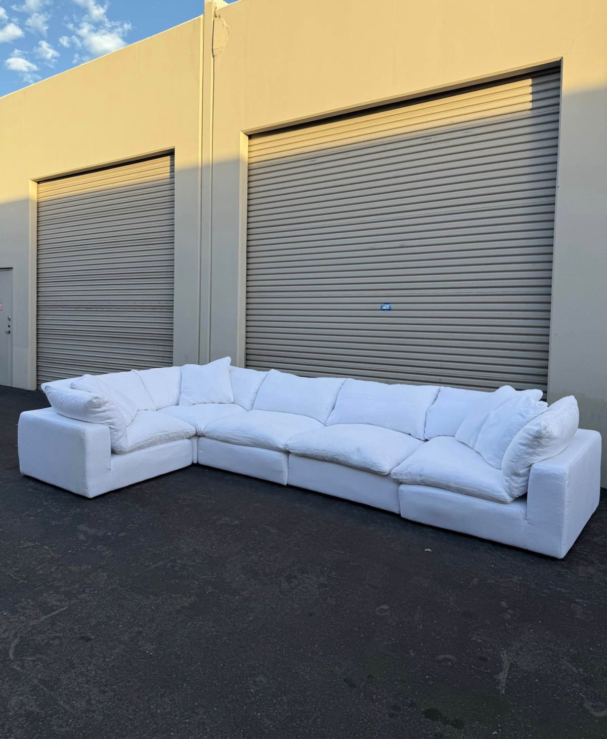 RH White Cloud Couch