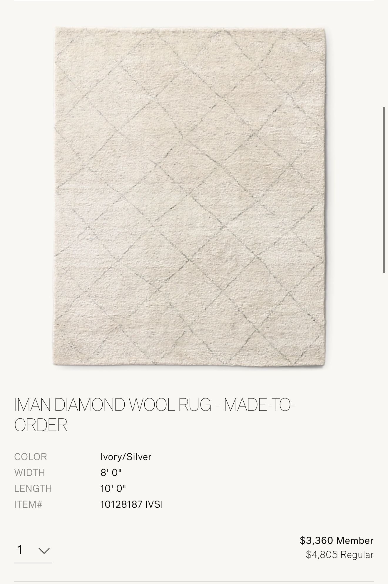 Iman Rug by RH