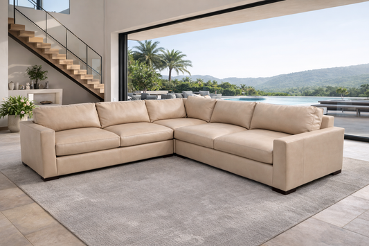 Restoration Hardware Leather Maxwell Sectional