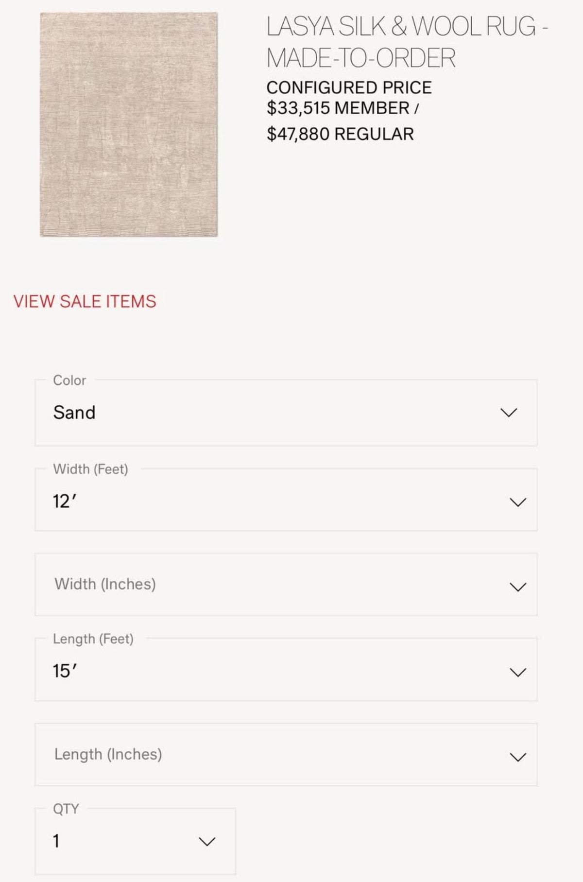 Restoration Hardware Lasya Rug