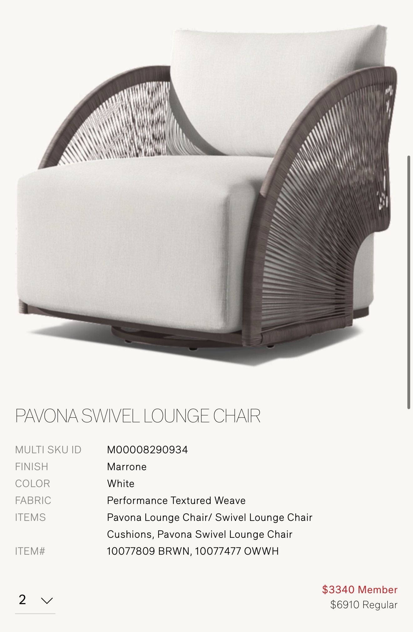 Restoration Hardware Outdoor Chairs