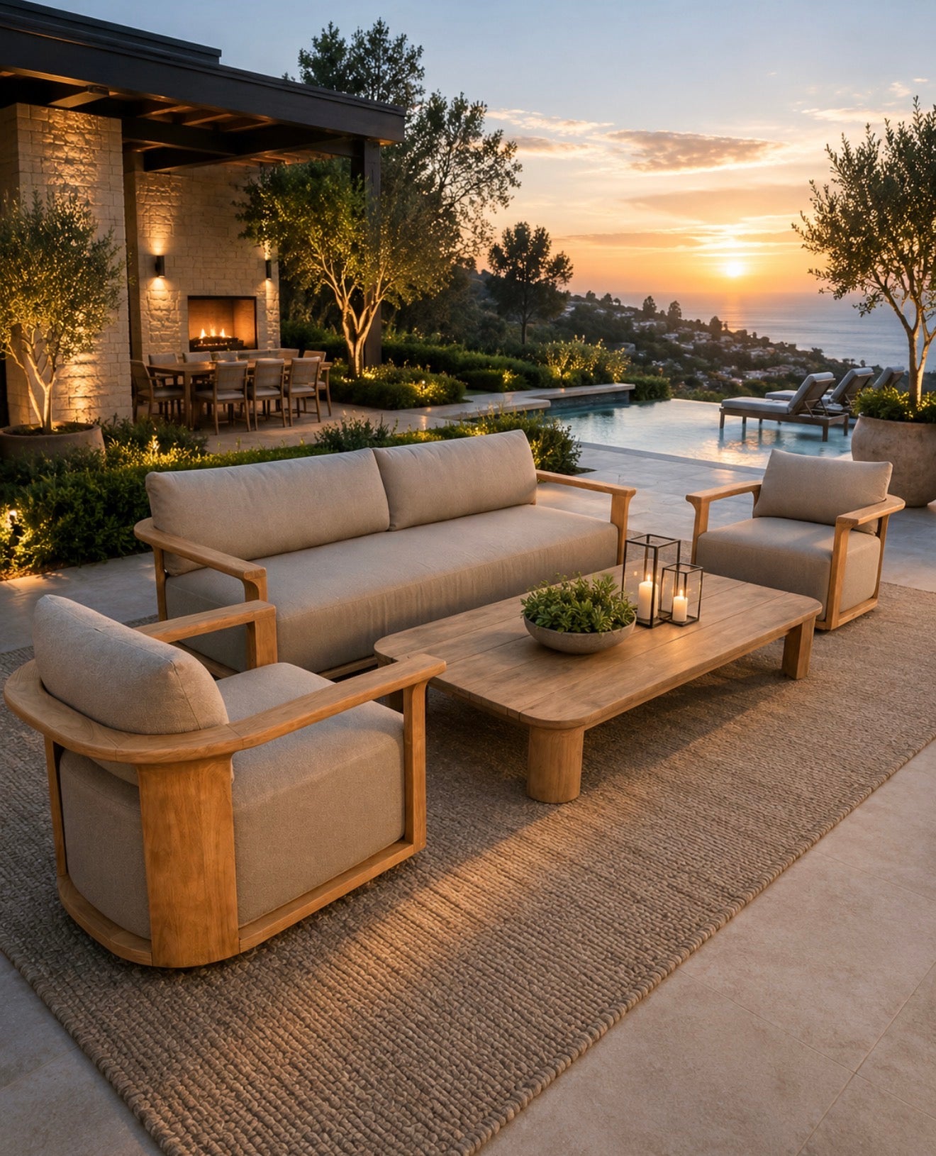 RH Lagos Outdoor Set
