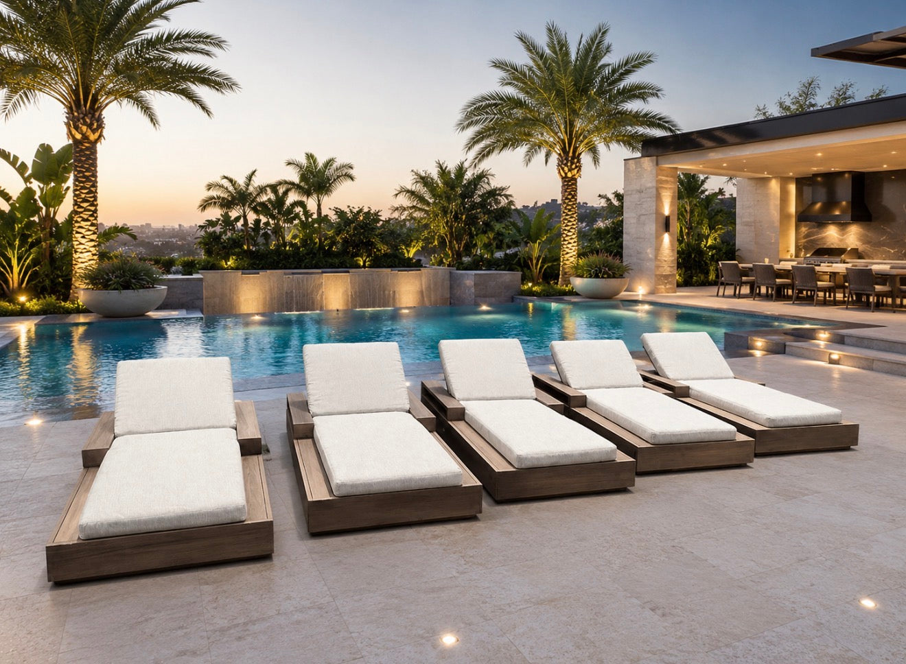 RH Marbella Pool Loungers
