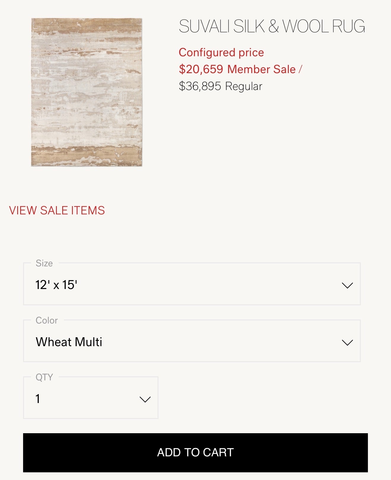 RH Suvali Silk Rugs