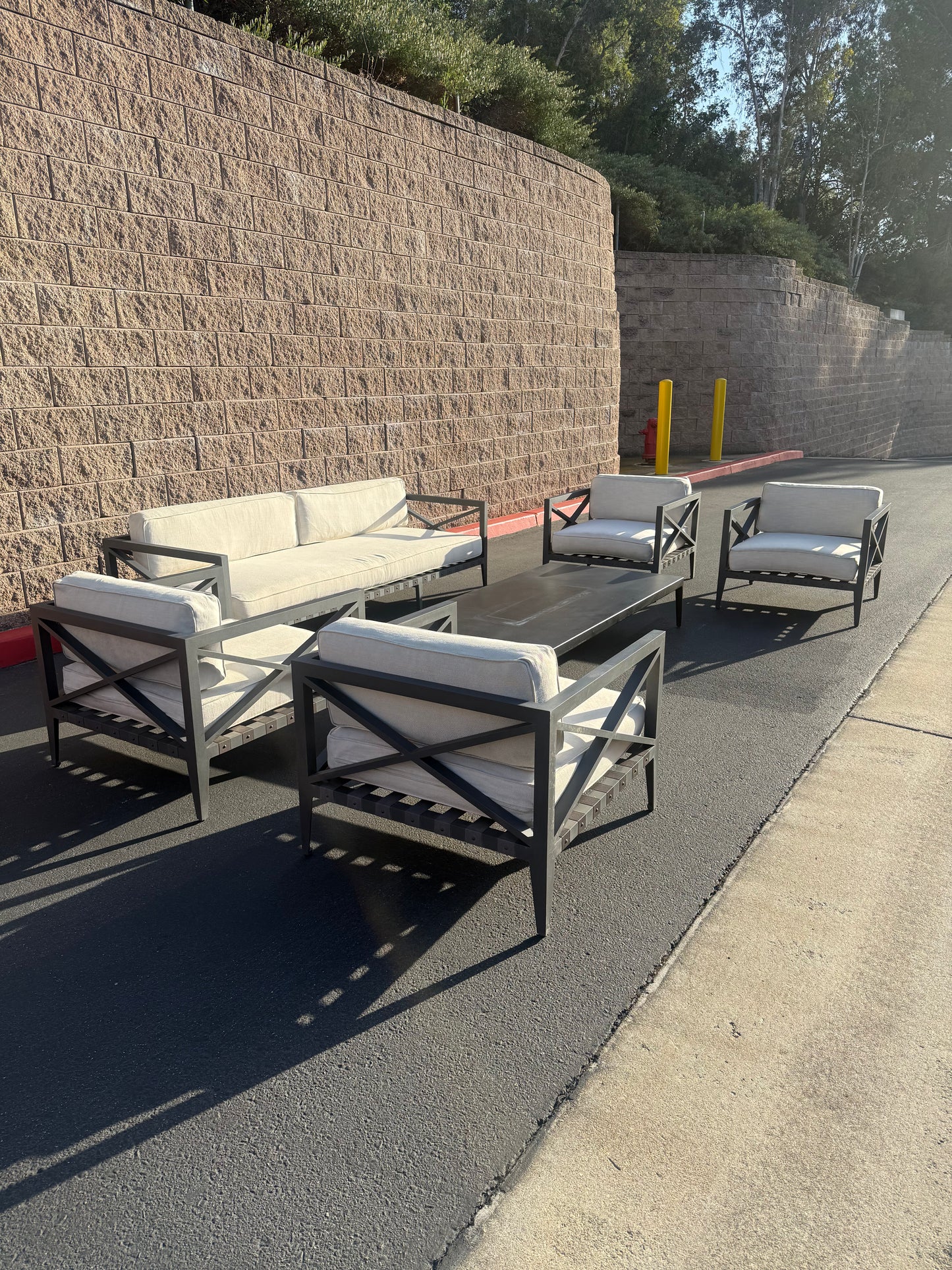 RH Mustique Aluminum Outdoor Set