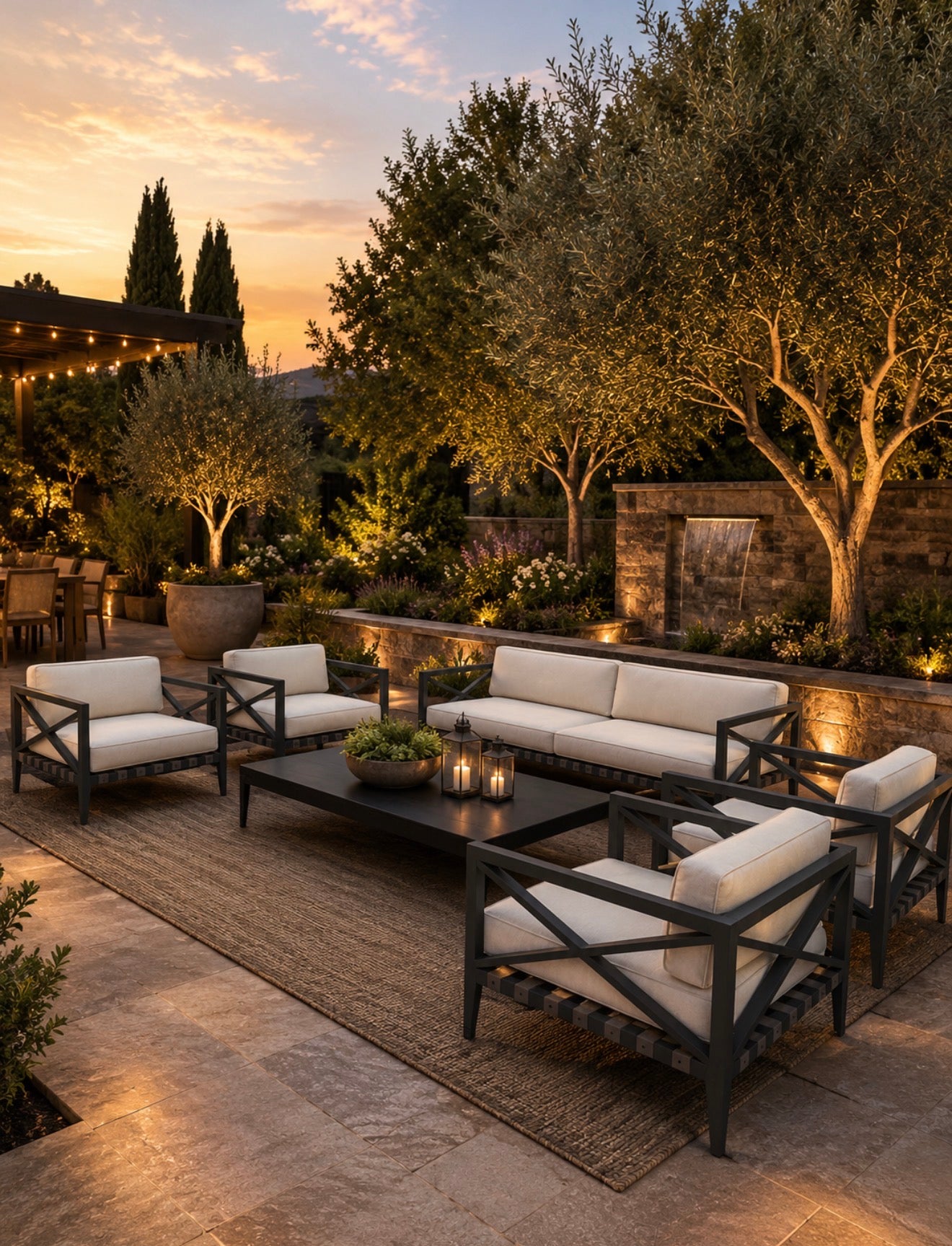RH Mustique Aluminum Outdoor Set