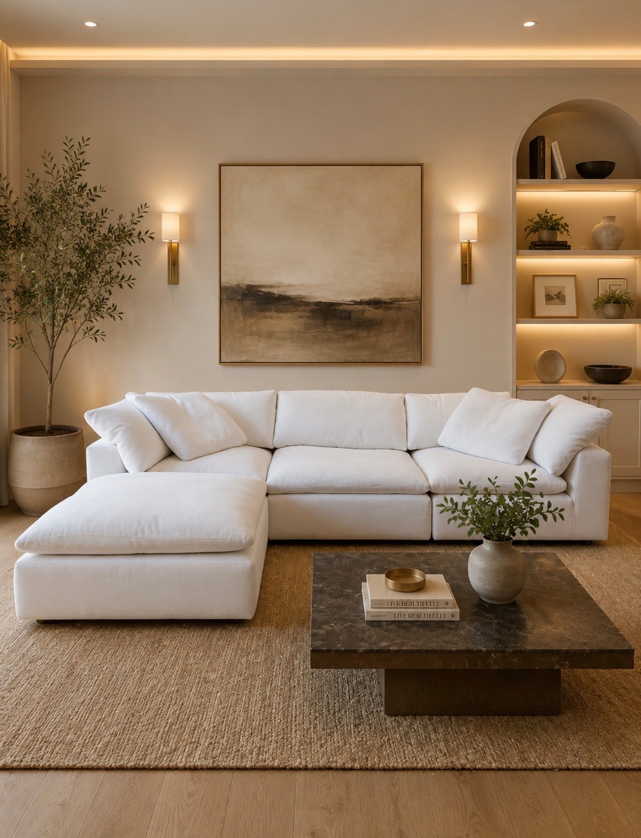 White RH Cloud Couch