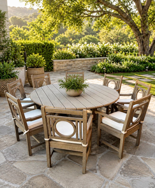 RH Dinning Table and Chairs