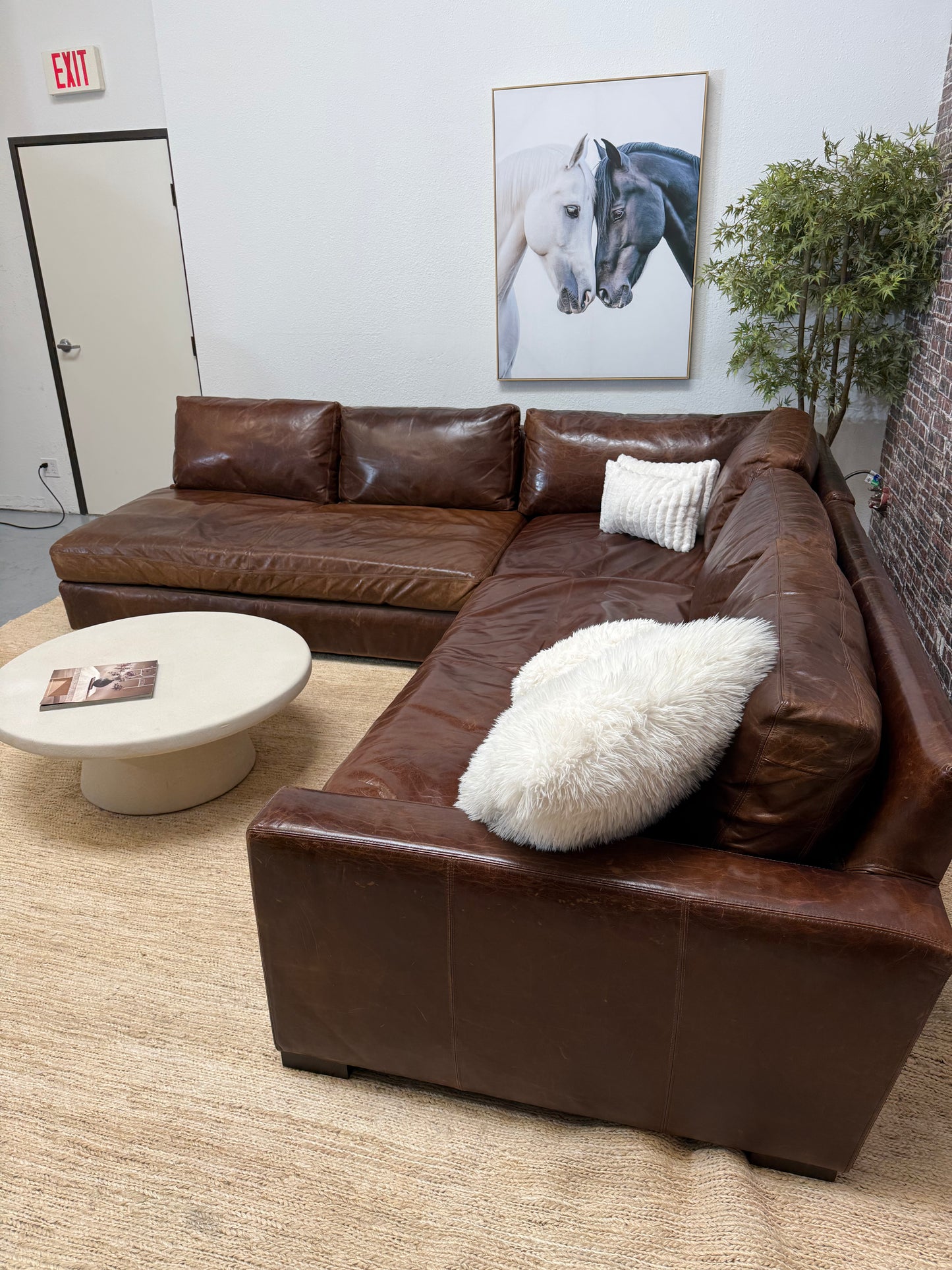 Restoration Hardware Leather Maxwell