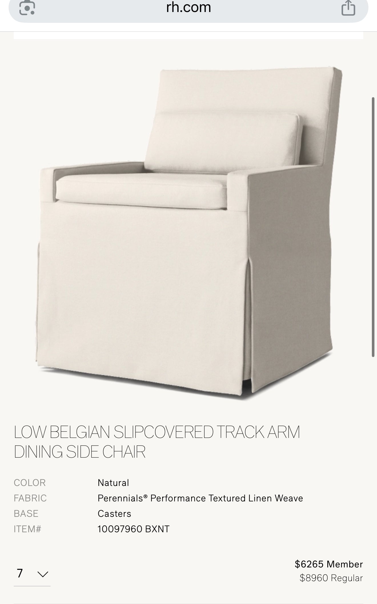 Restoration Hardware Dinning Chairs