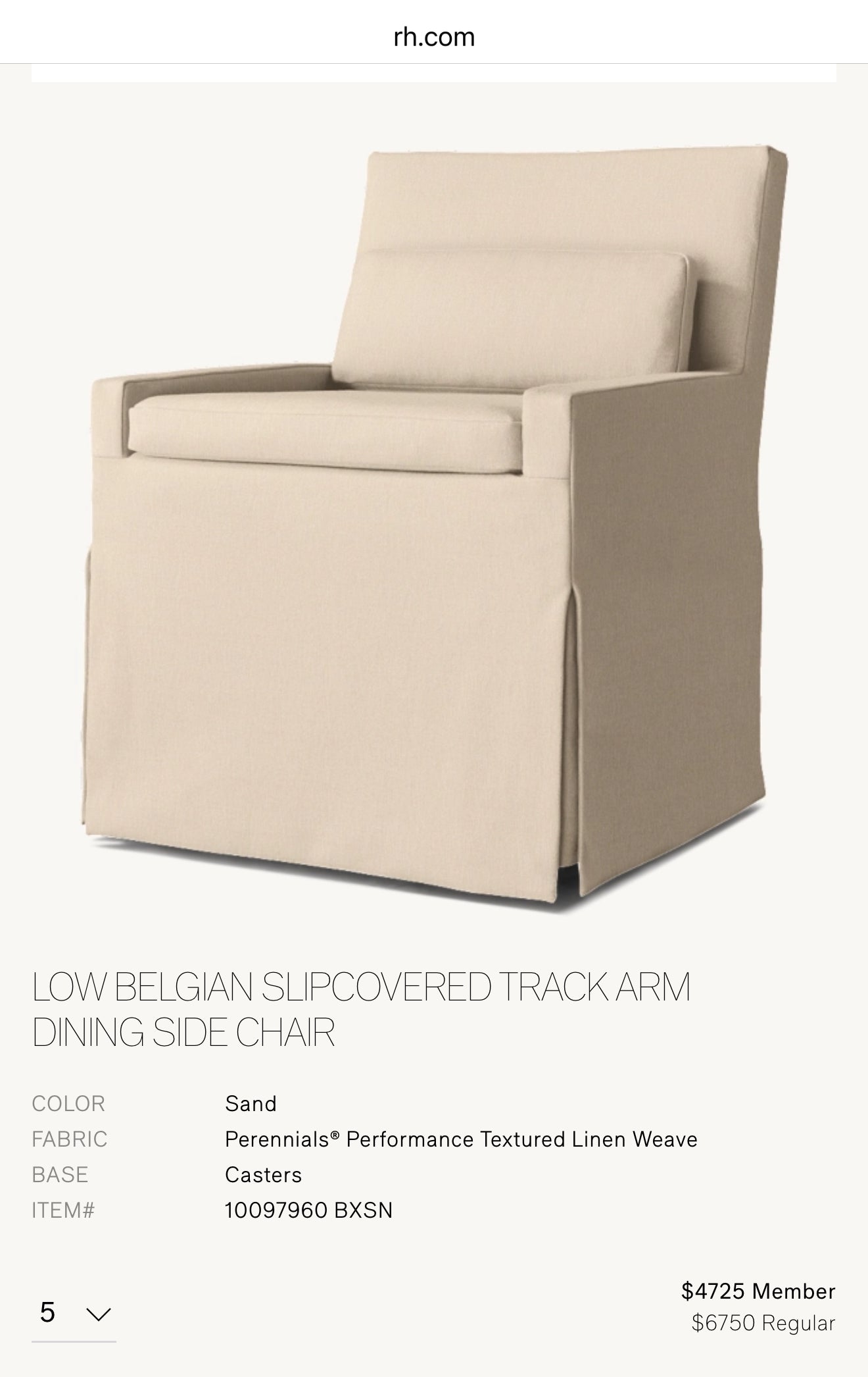 Restoration Hardware Dinning Chairs