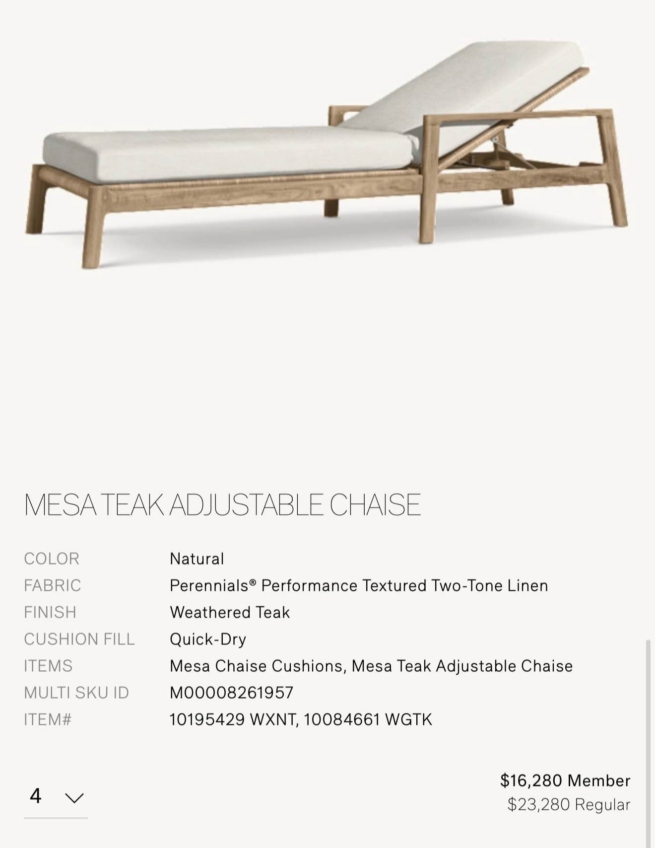 Restoration Hardware Pool Chaises