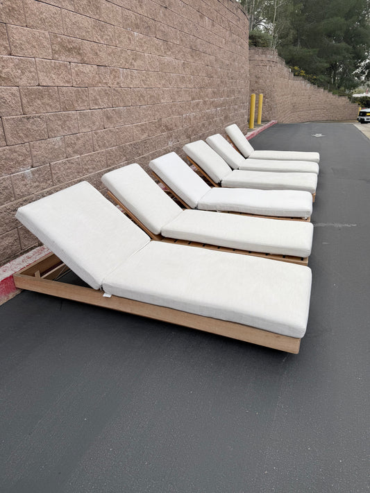 RH Maya Teak Pool Loungers