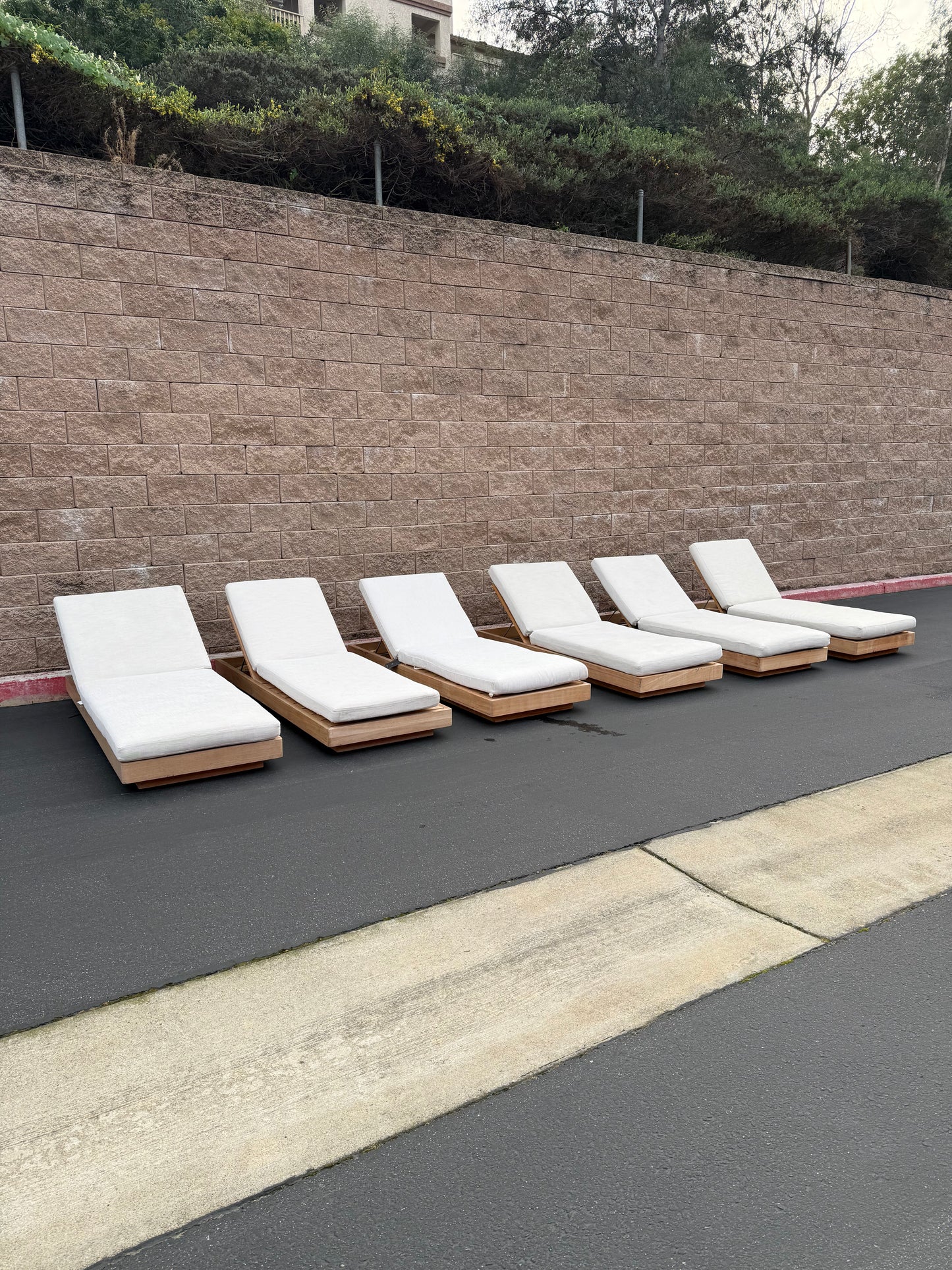 RH Maya Teak Pool Loungers