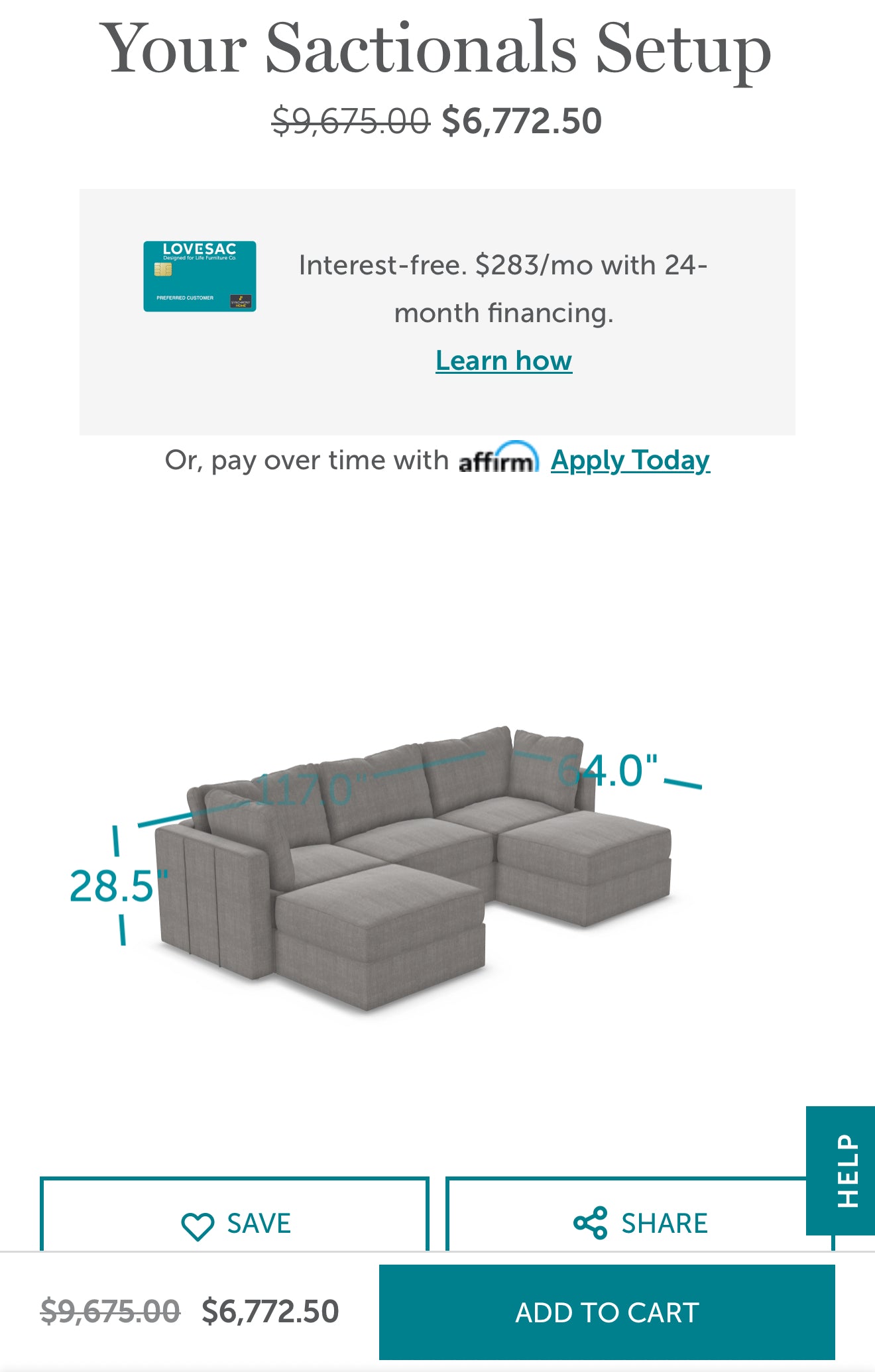 LoveSac Modular Couch