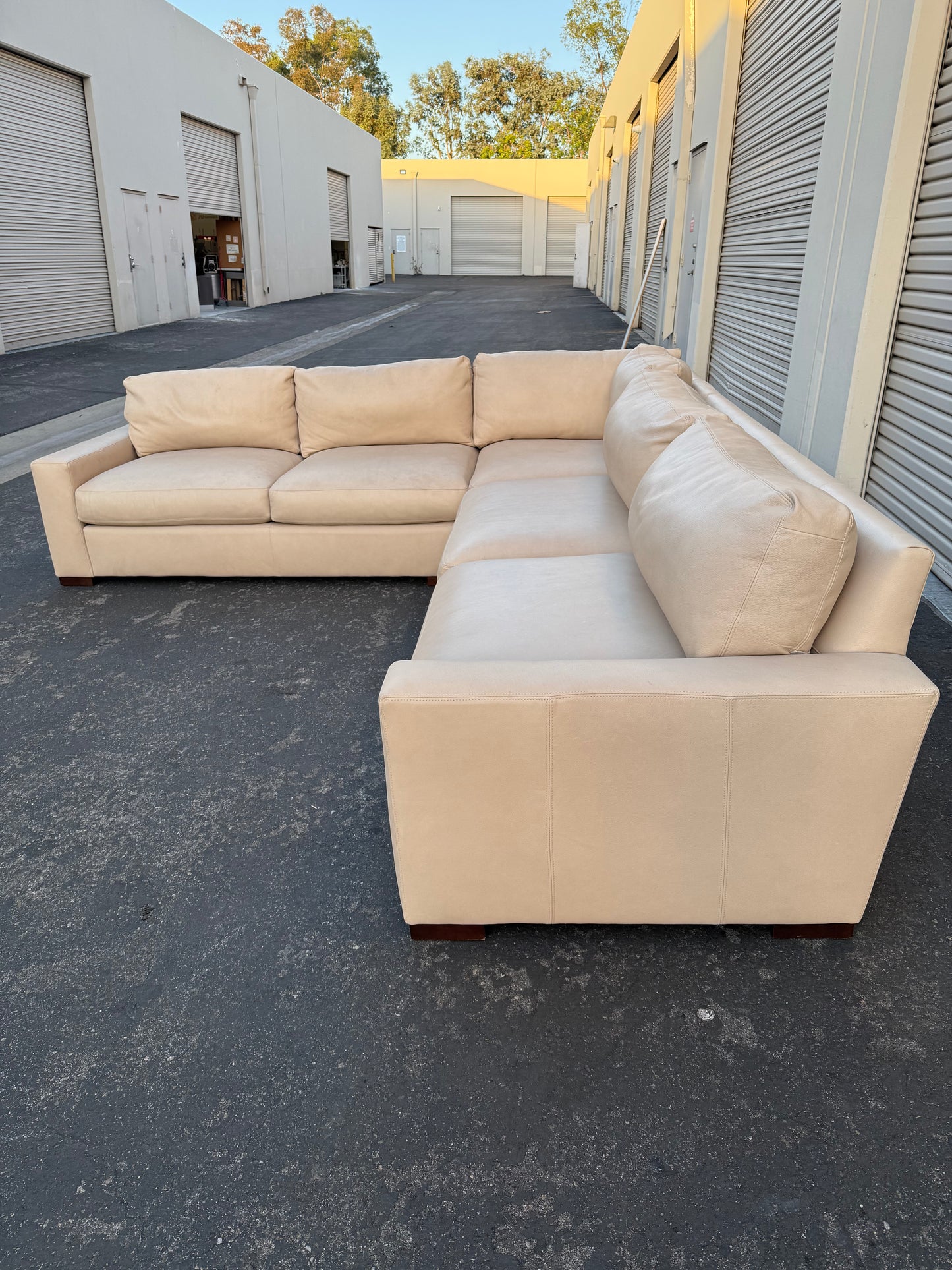 Restoration Hardware Leather Maxwell Sectional