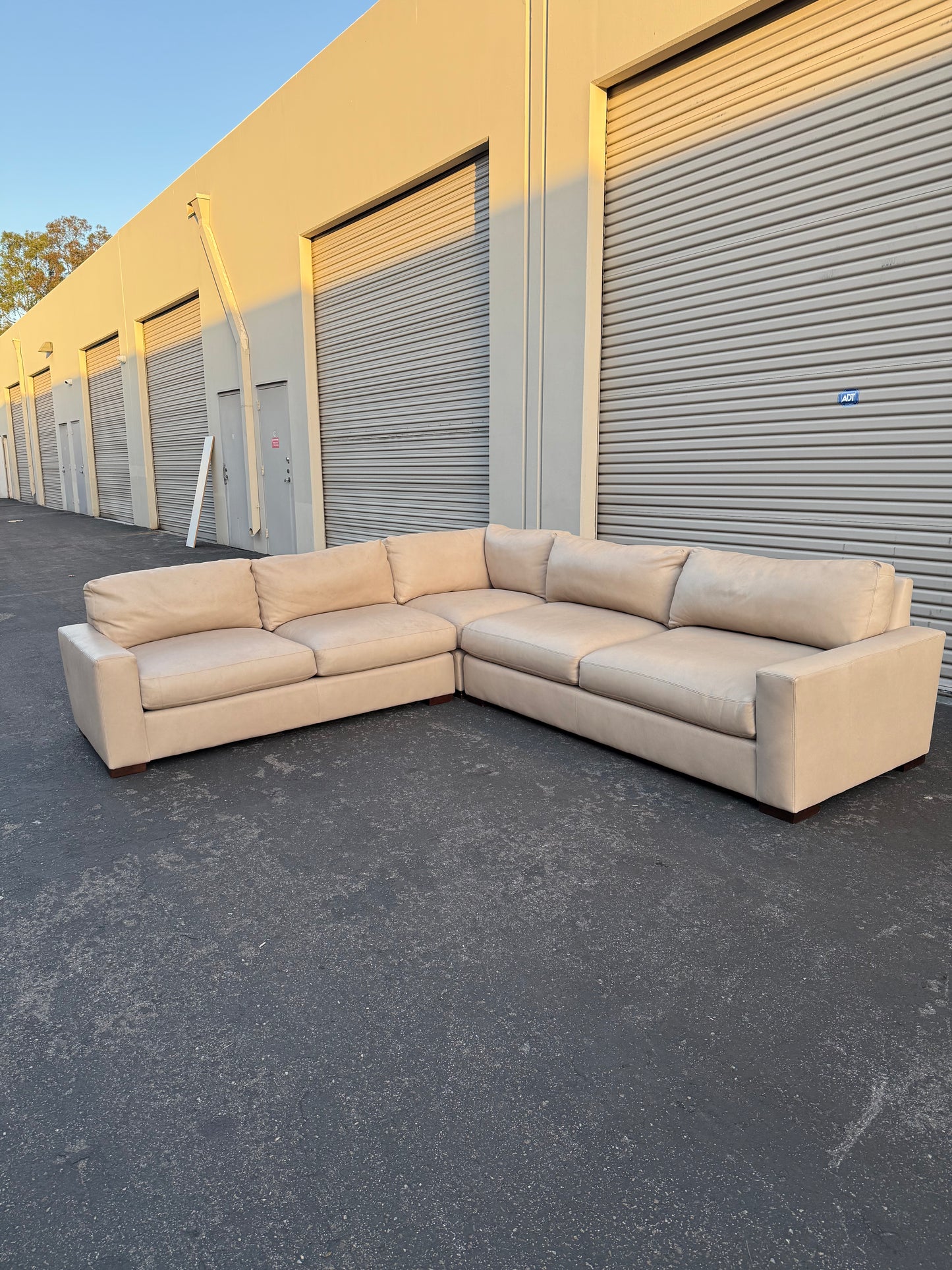 Restoration Hardware Leather Maxwell Sectional