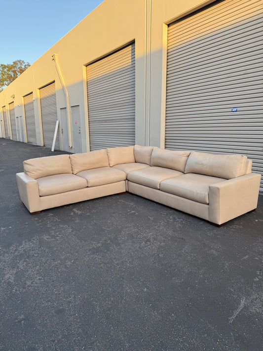 Restoration Hardware Leather Maxwell Sectional