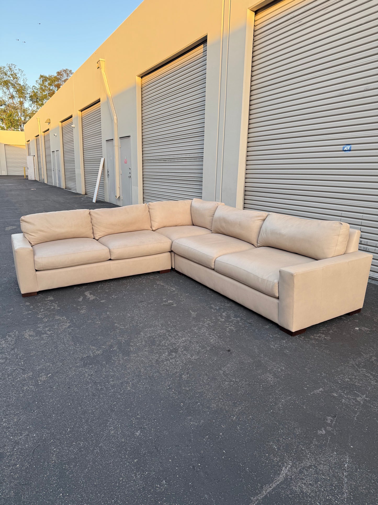 Restoration Hardware Leather Maxwell Sectional