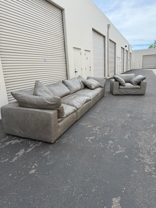 Restoration hardware Leather Cloud Set