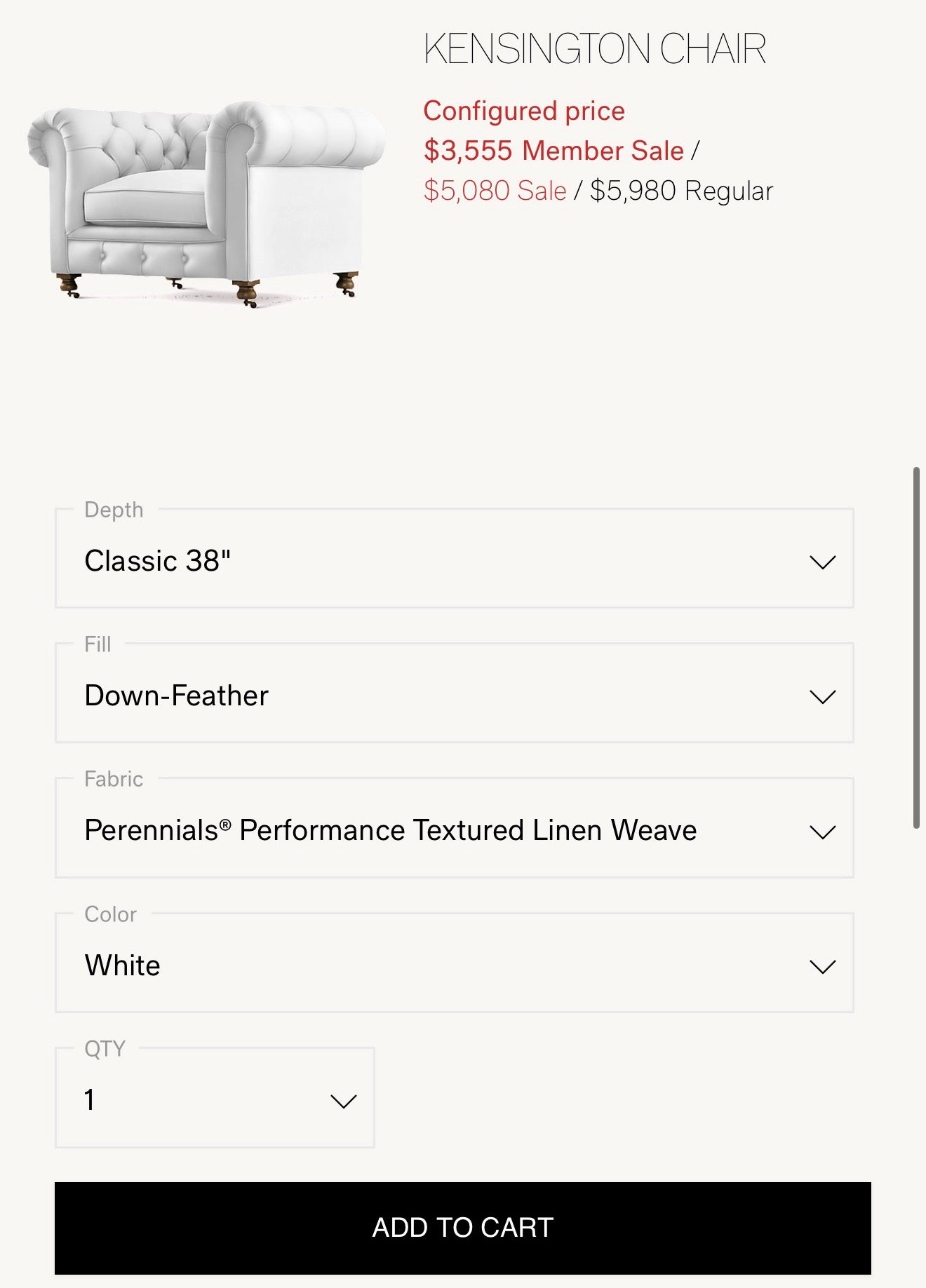 Restoration Hardware Kensington