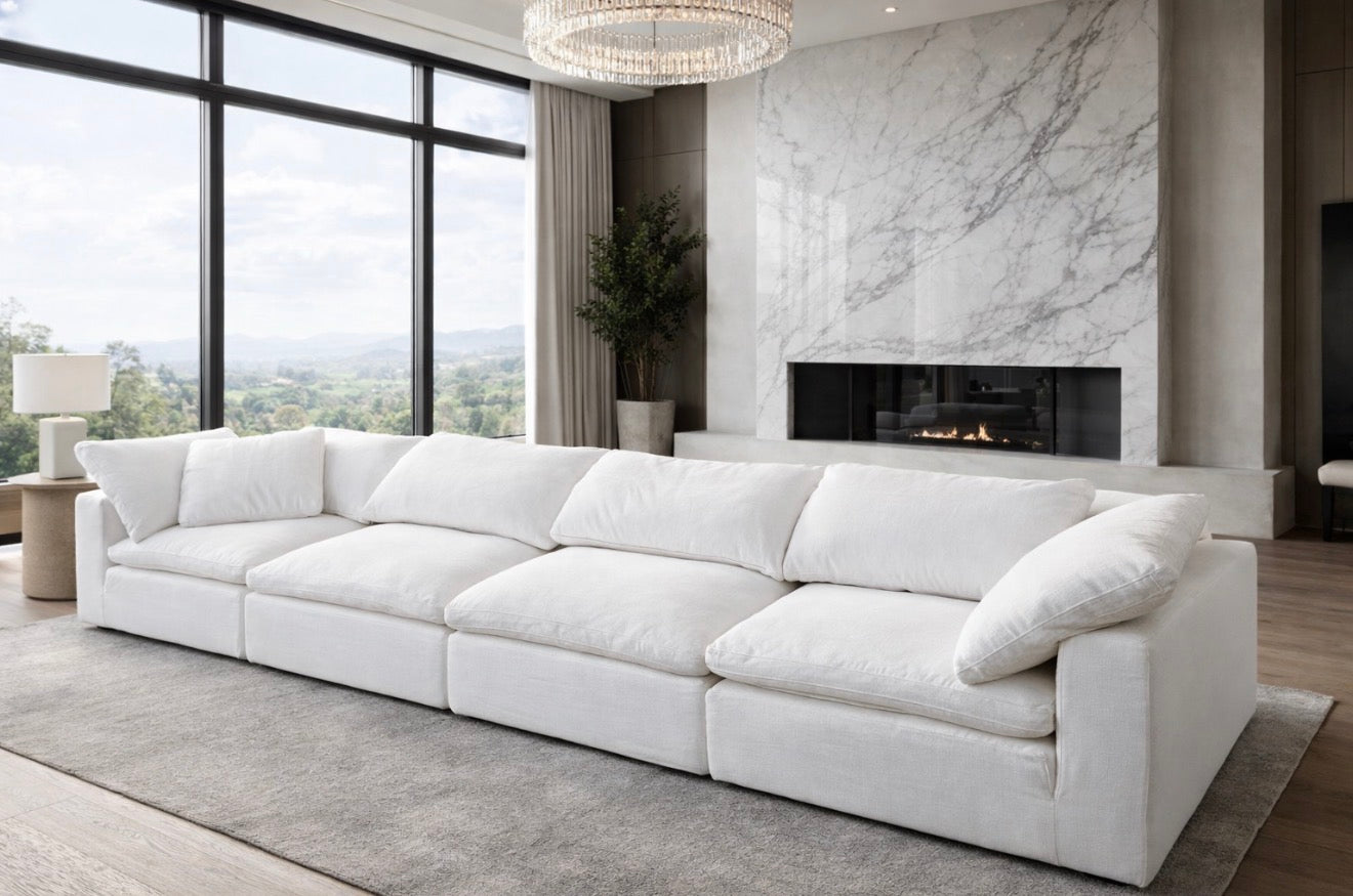 RH Cloud White Couch