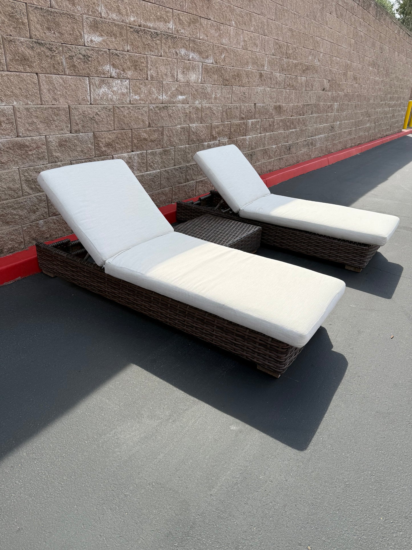 RH Whicker Pool Loungers