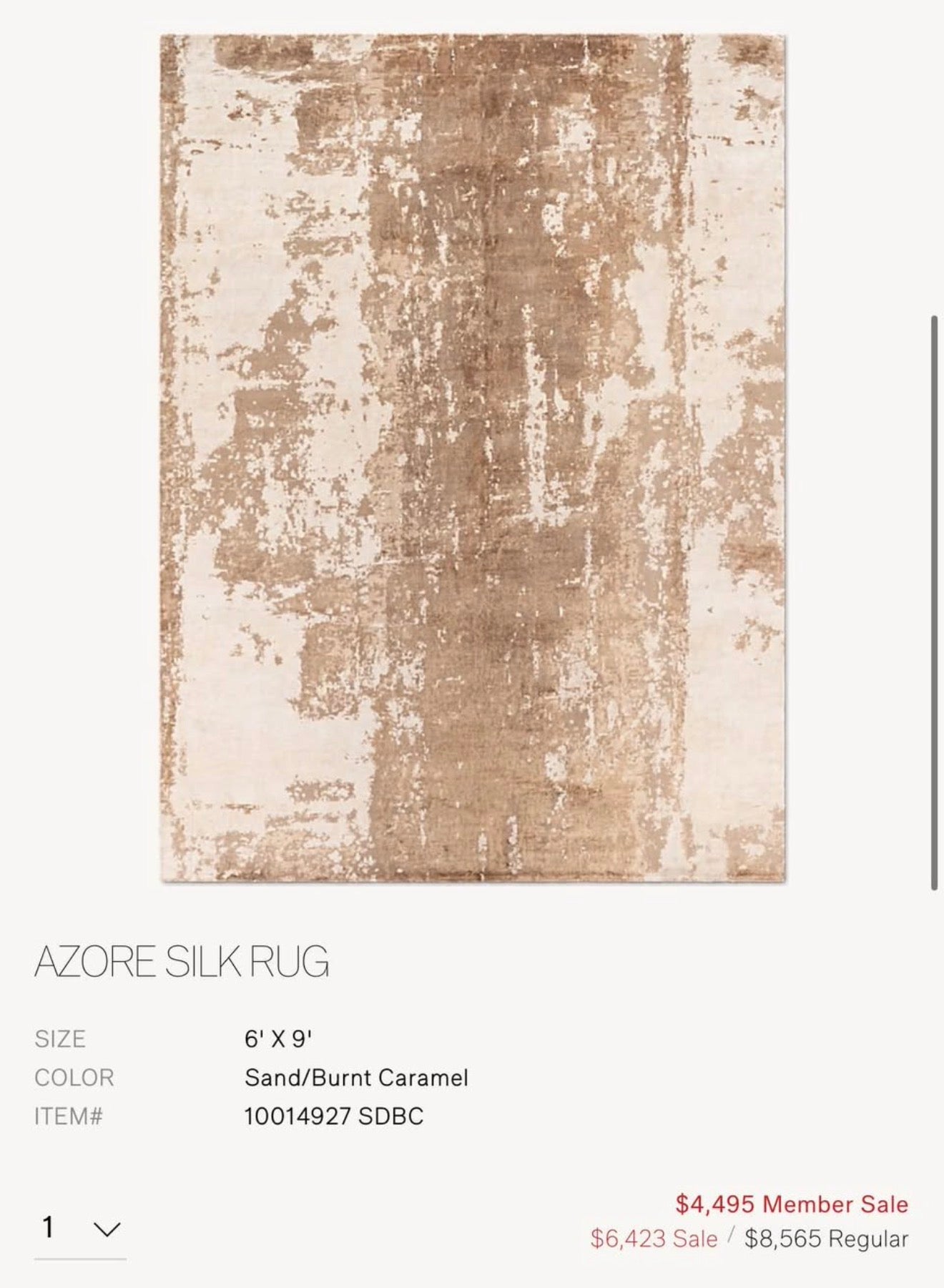 Azure RH Silk Rug