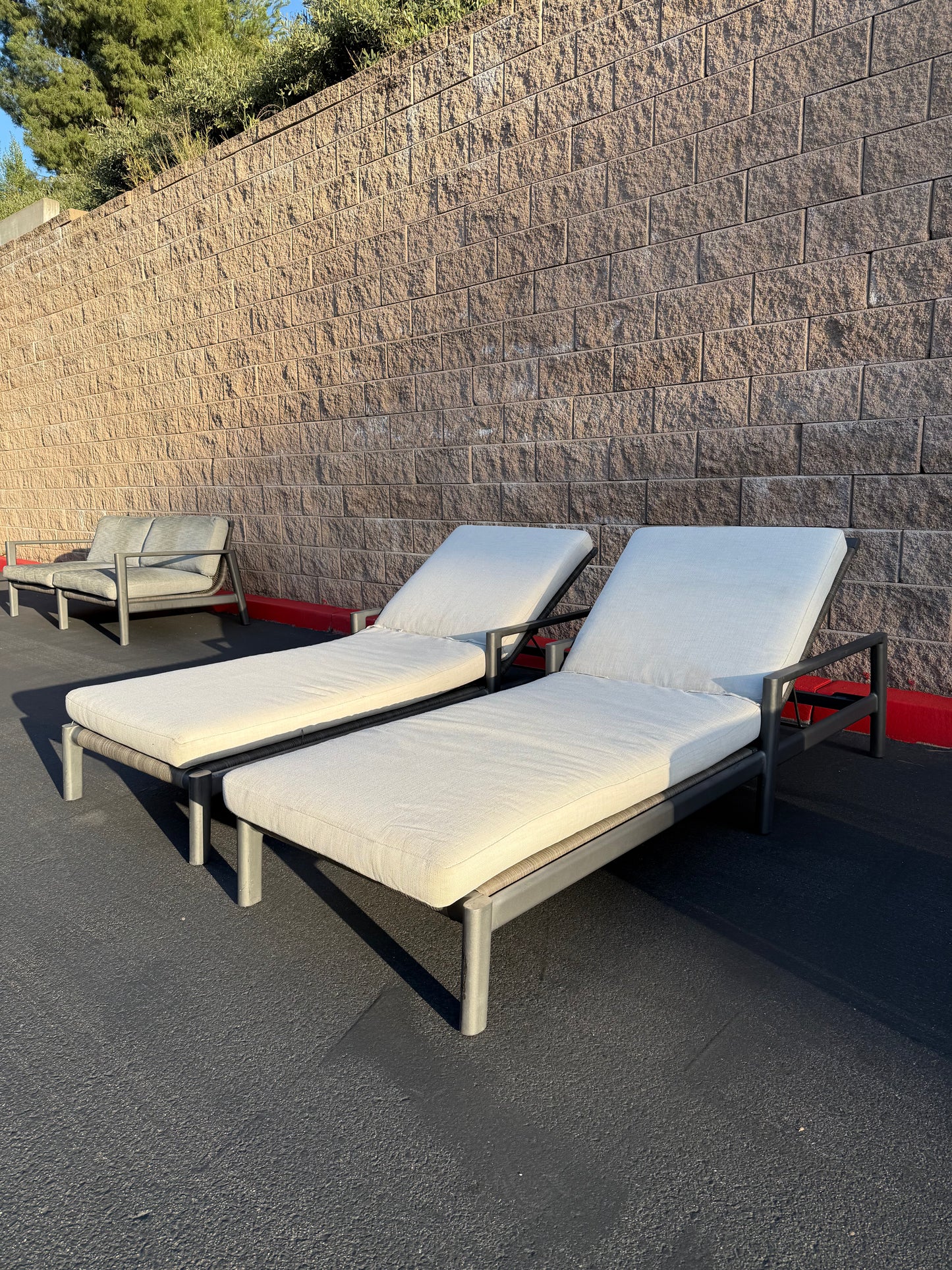 RH Mesa Aluminum Pool loungers