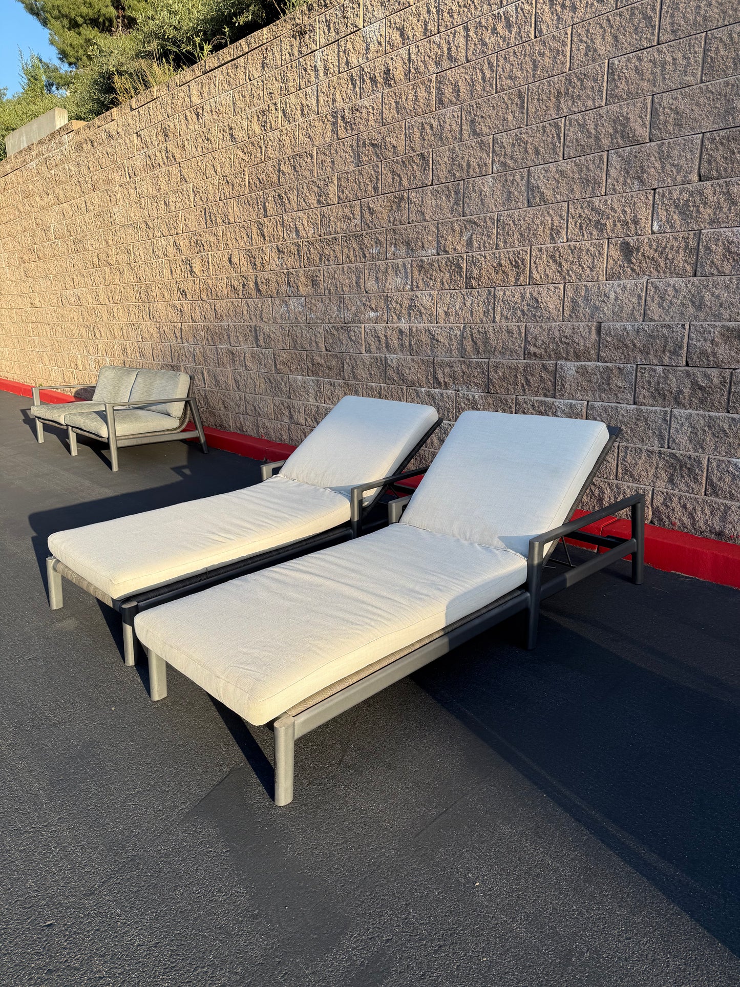 RH Mesa Aluminum Pool loungers