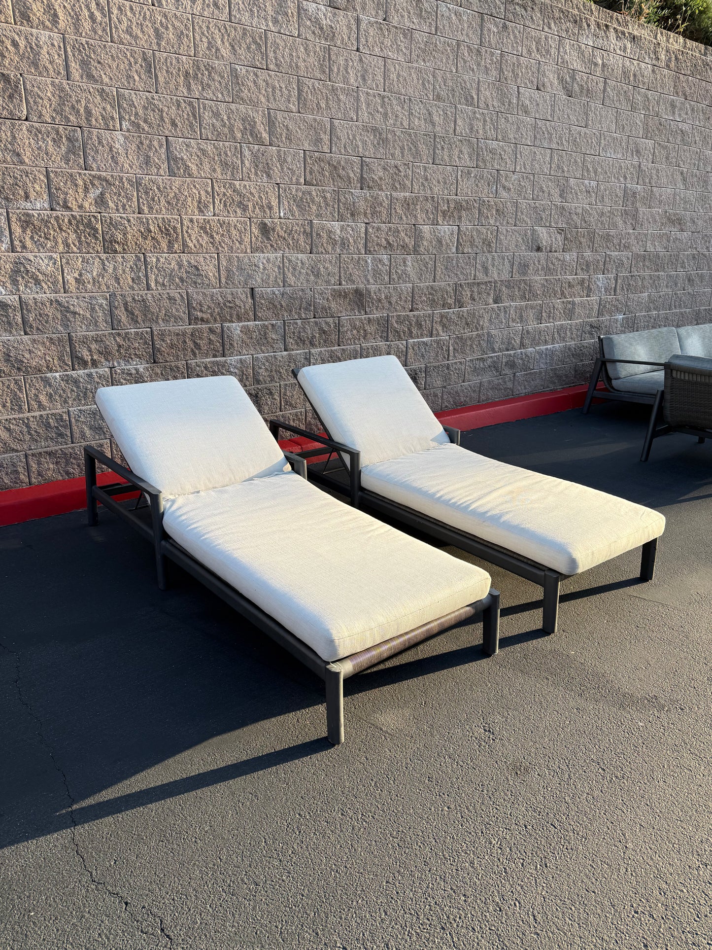 RH Mesa Aluminum Pool loungers