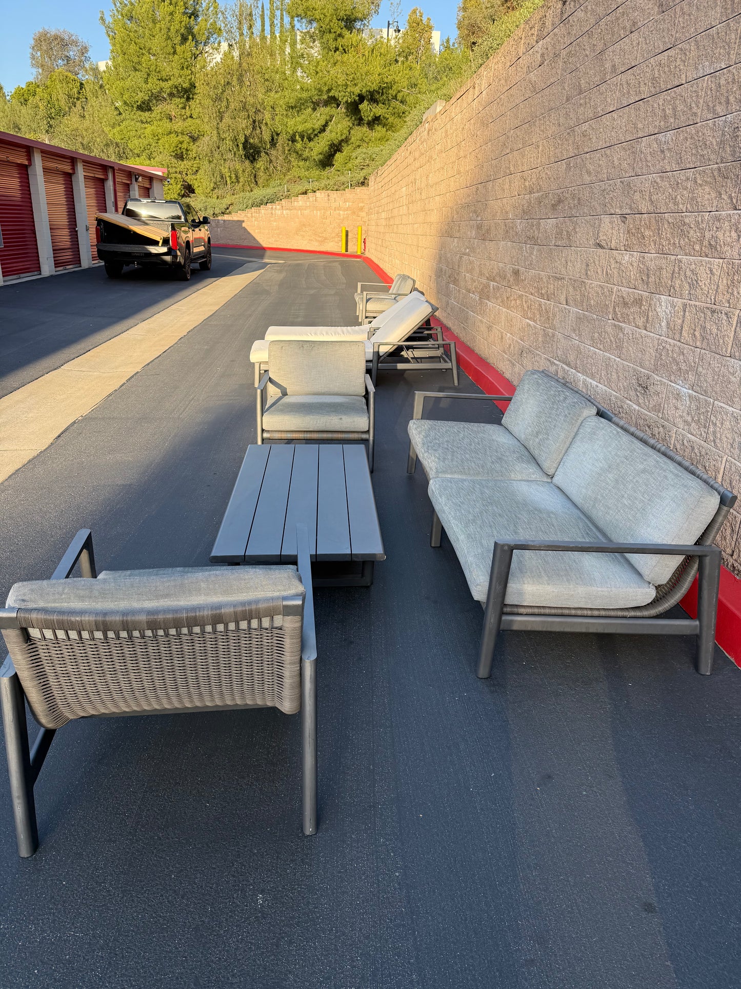 RH Mesa Aluminum Outdoor Set