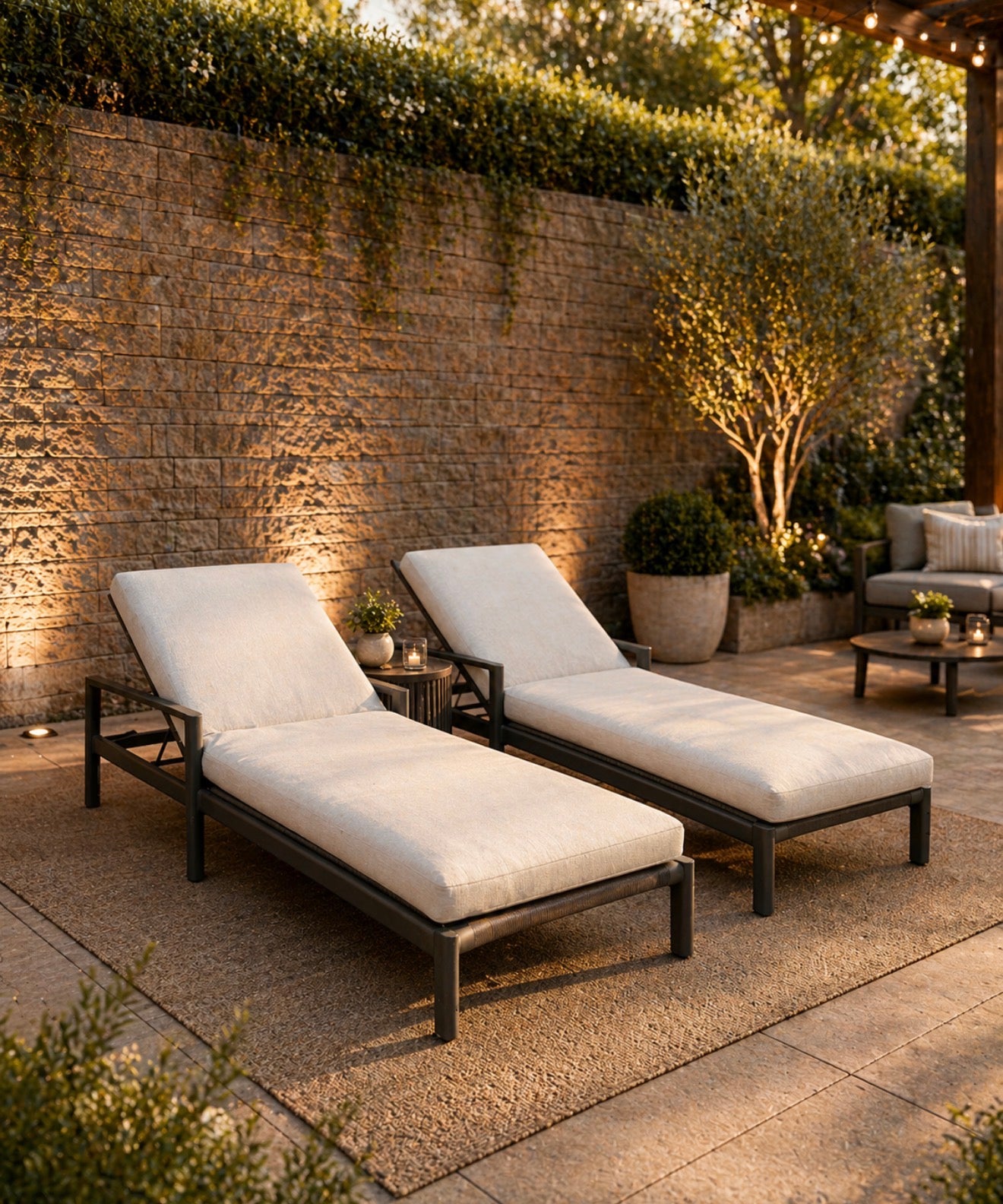 RH Mesa Aluminum Pool loungers