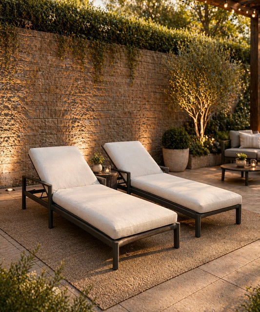 RH Mesa Aluminum Pool loungers