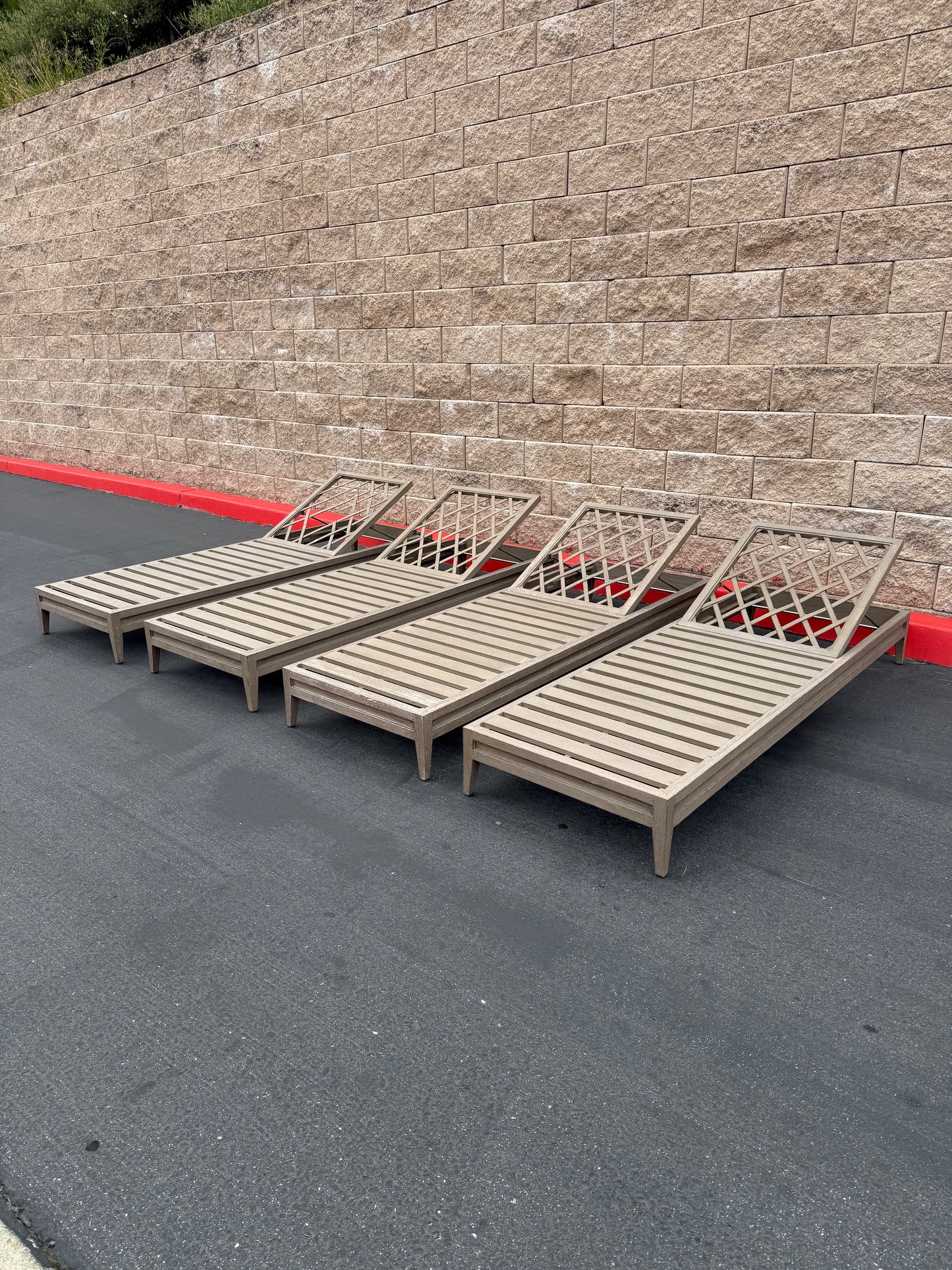 RH Graystone Pool Loungers