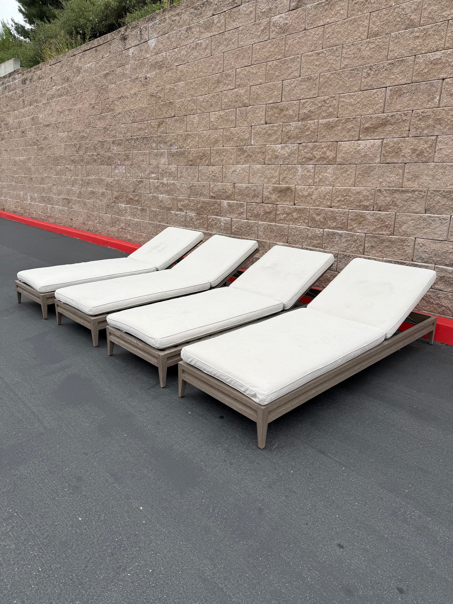 RH Graystone Pool Loungers