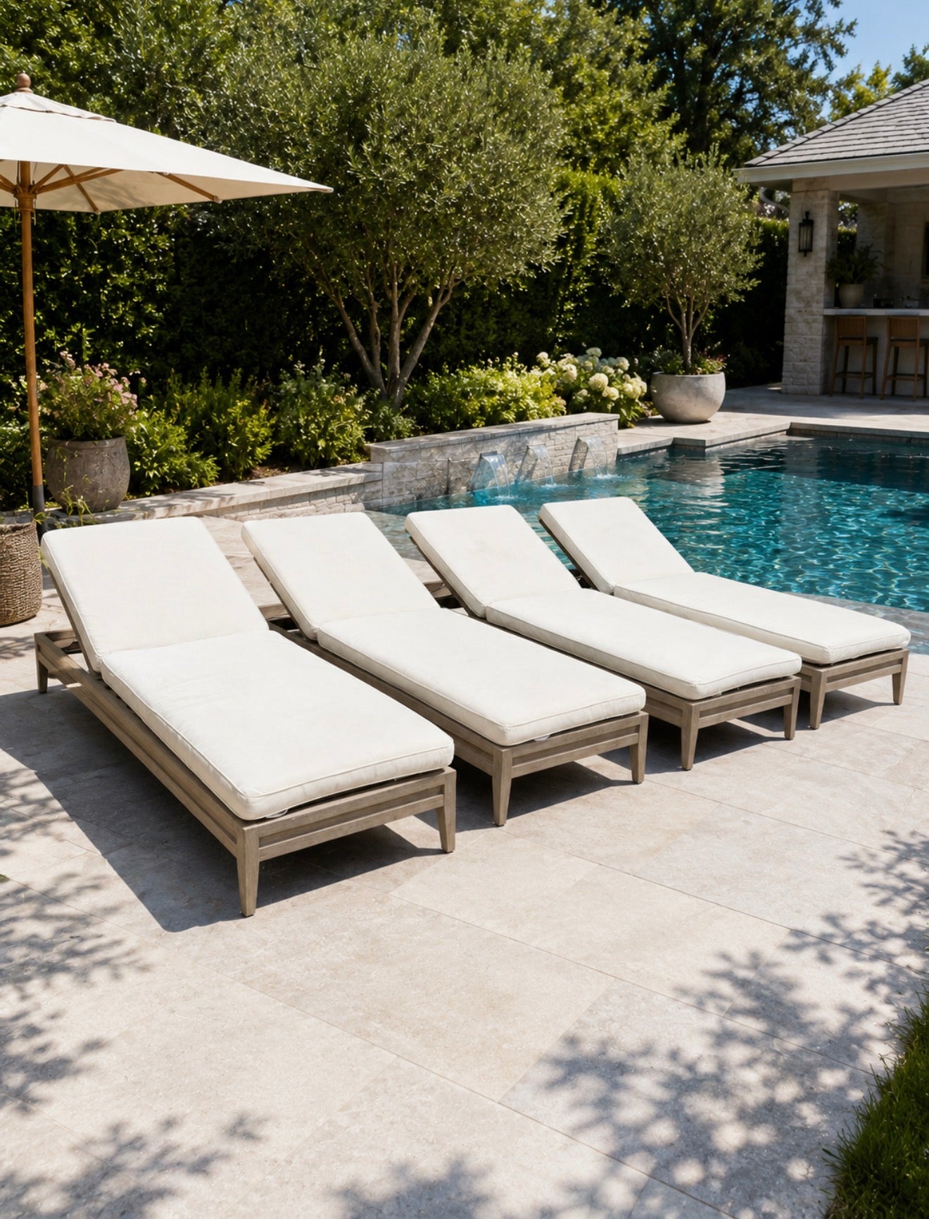 RH Graystone Pool Loungers